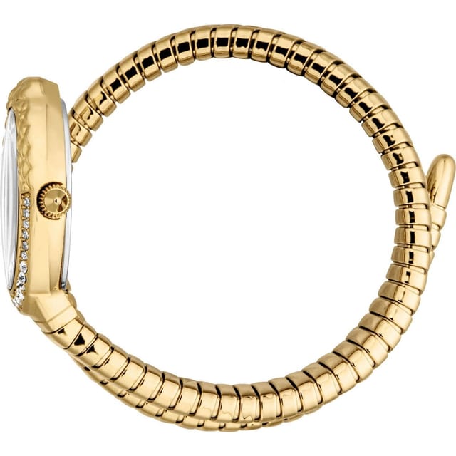 Just Cavalli Just Cavalli Women's JC1L390M0025 Signature Snake 22mm Quartz Watch in Gold - 3