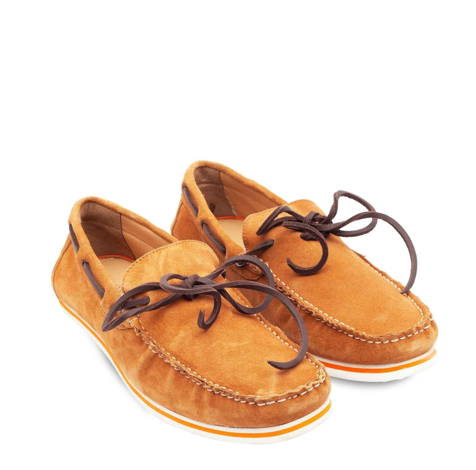 Paul Costelloe Paul Costelloe Tan Leather Moccasin Shoes