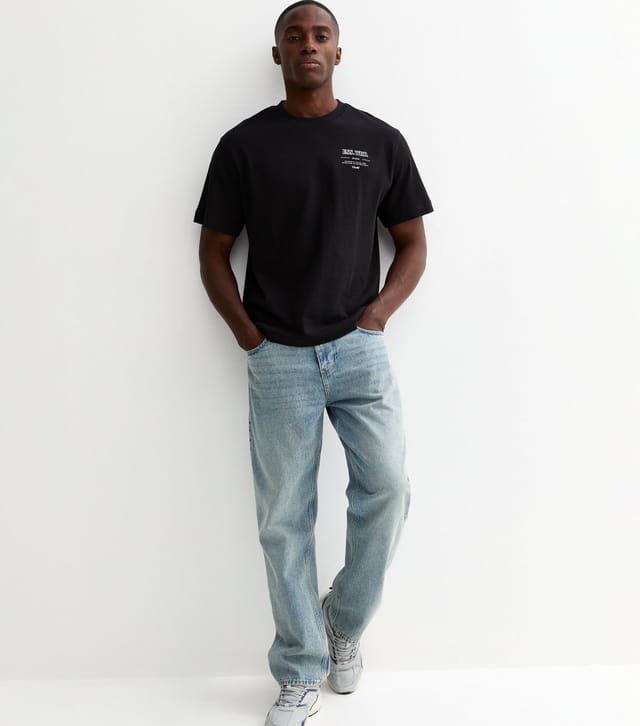 jack & jones Men's Black Studio Collection Regular Short Sleeve T-Shirt Jack & Jones New Look - 3