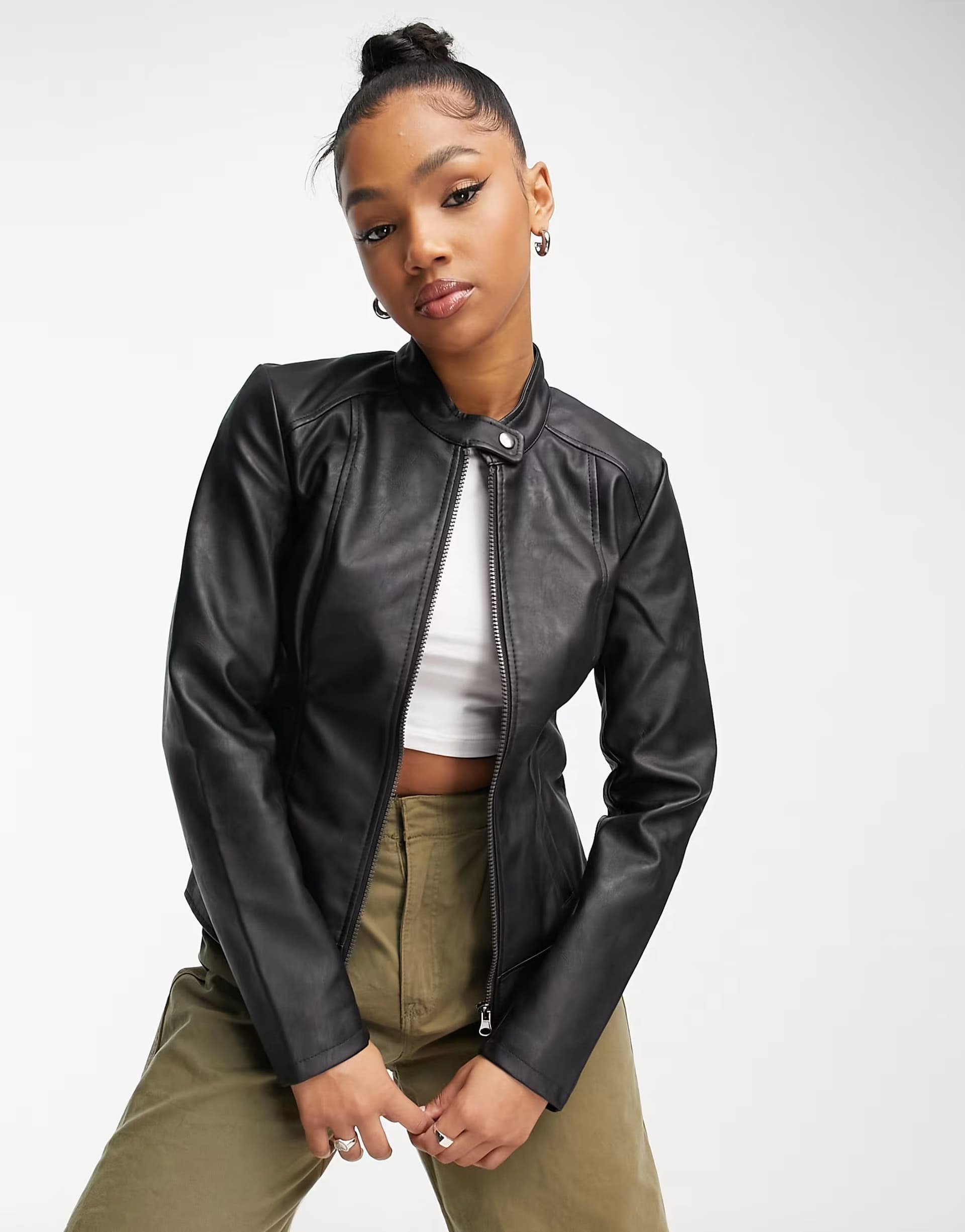 ASOS ASOS Black Faux Leather Jacket