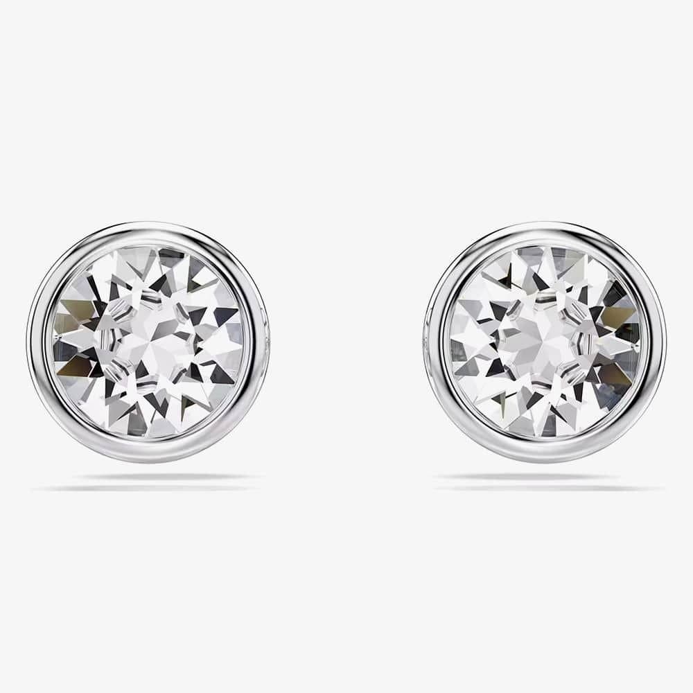 Swarovski Swarovski Silver Rhodium Plated Round Stud Earrings