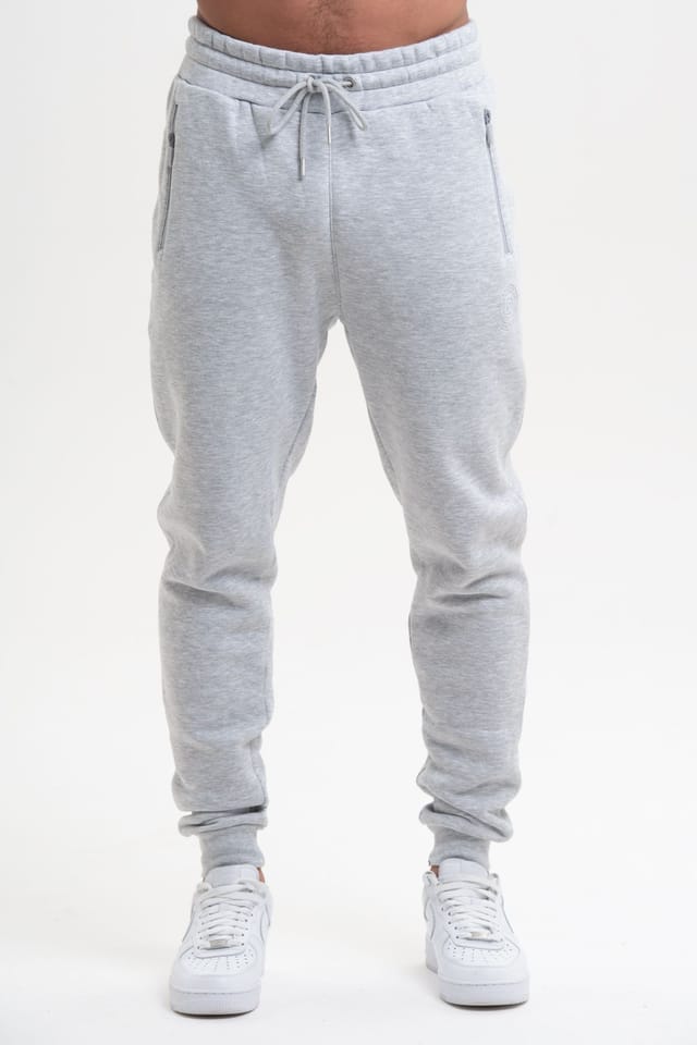 Discipline 365 Discipline 365 Men's Discipline Slim Fit Joggers with Cuff Detail & Pockets in Grey - 2
