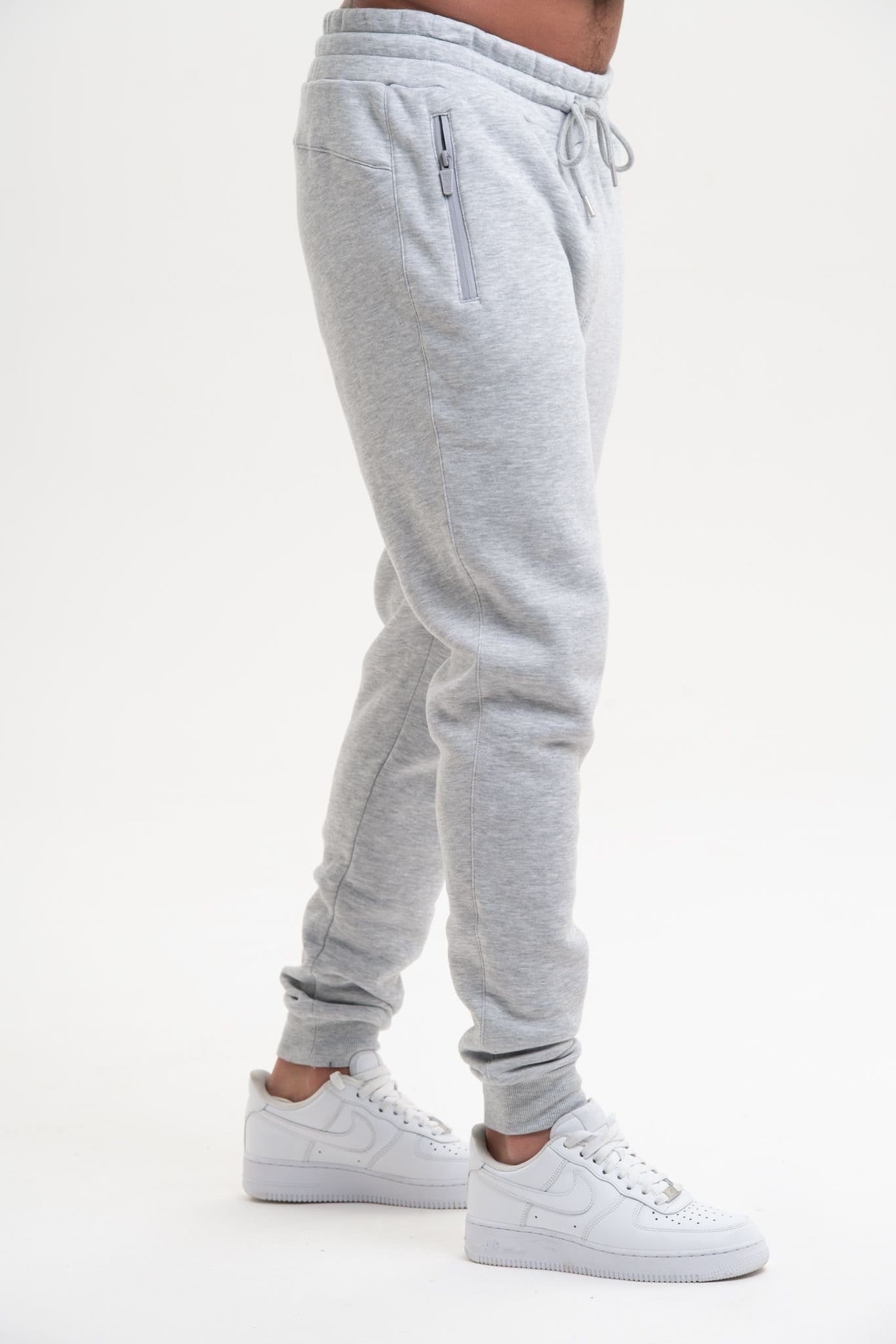 Discipline 365 Discipline 365 Men's Discipline Slim Fit Joggers with Cuff Detail & Pockets in Grey - 4