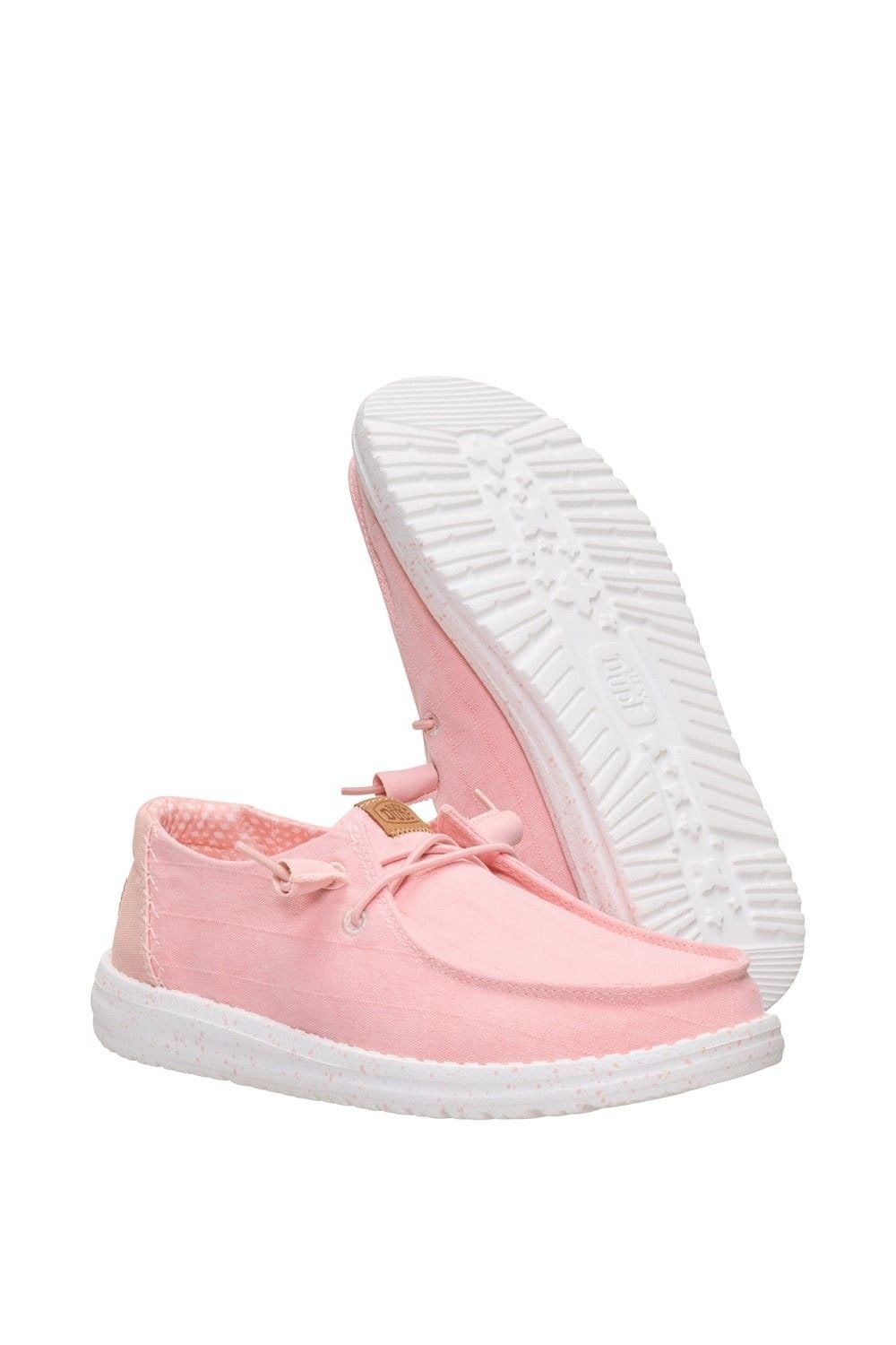 Hey Dude Hey Dude Women's Wendy Chambray Grid in Pale Pink - 4