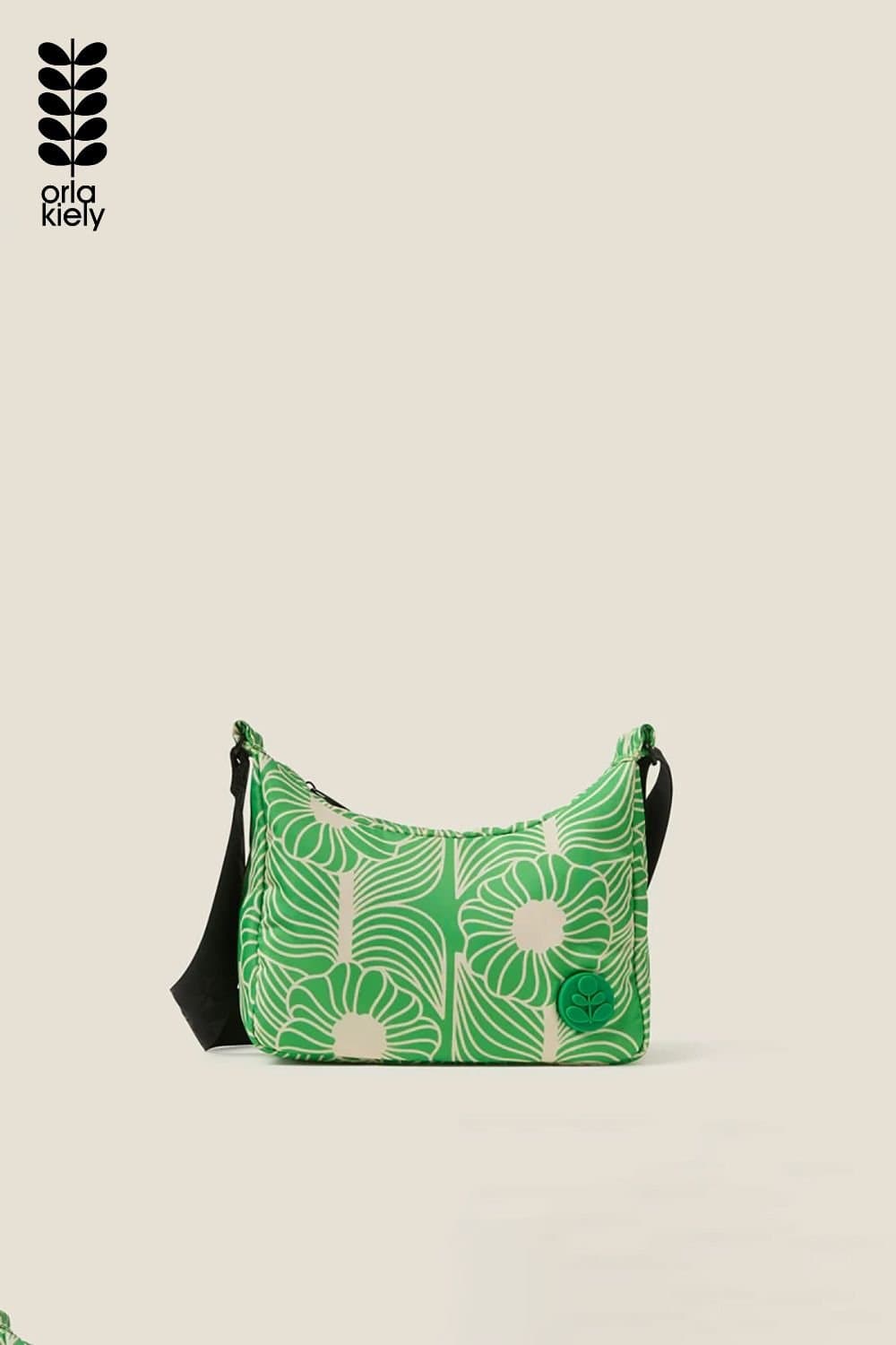 Orla Kiely Orla Kiely Women's Ratio Small Hobo Bag - Moonflower Spring Green