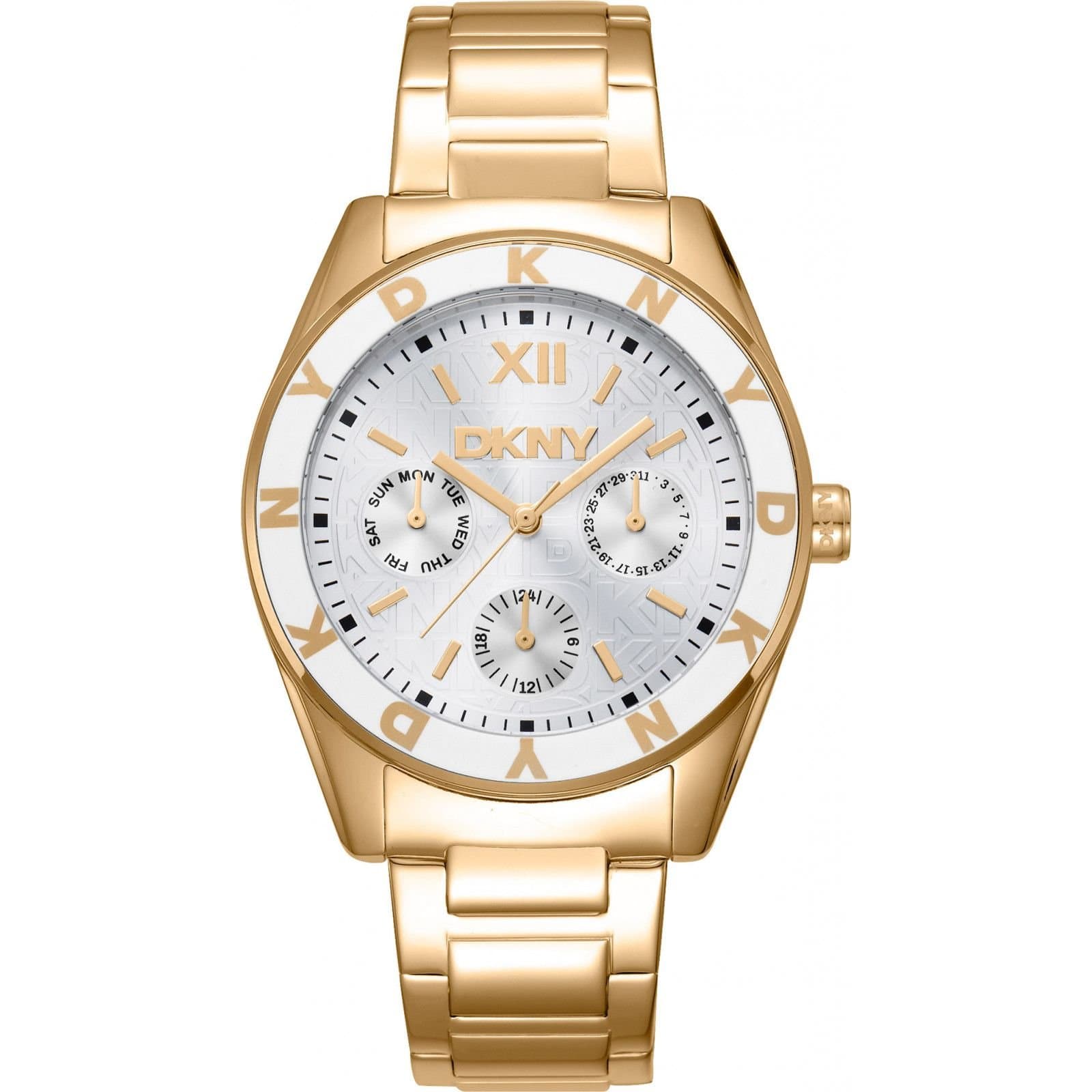 DKNY DKNY Women's DK1L073M0025 Chambers 36mm Quartz Watch in Gold