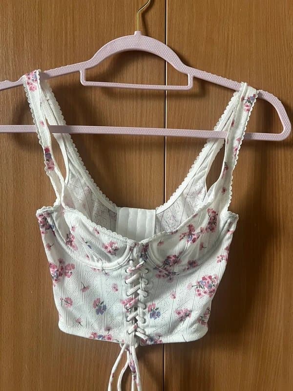 ASOS Floral corset top