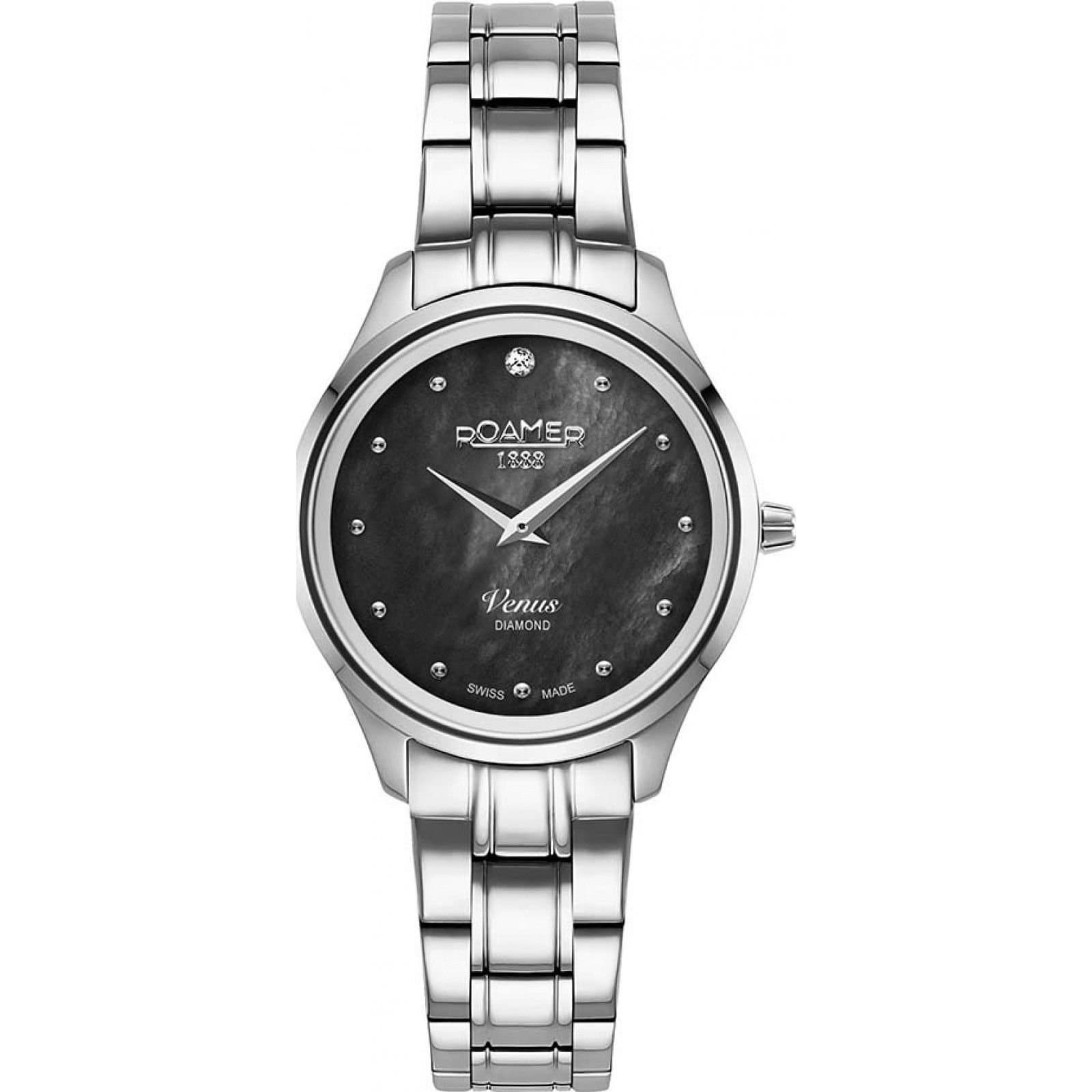 Roamer Roamer Women's 601857-41-80-20 Venus Diamond 30mm Quartz Watch in Silver