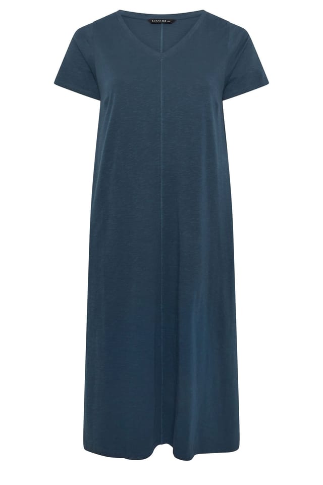 Evans Evans Women's 2 Pack Cotton Midi Dresses - 2