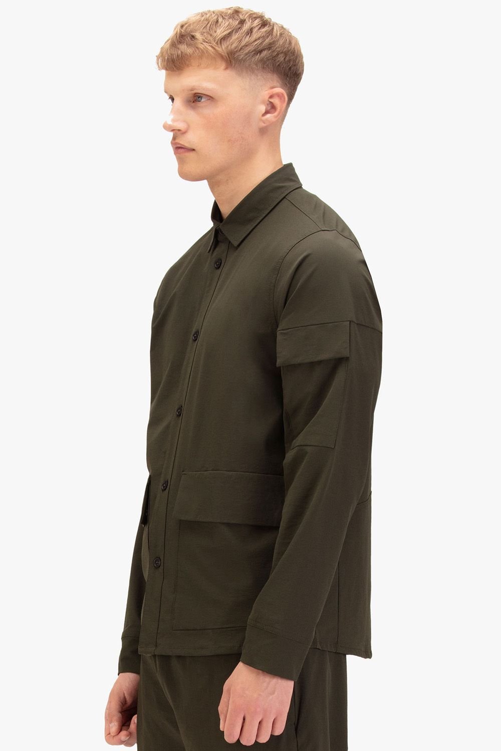 Luke 1977 Luke 1977 Men's Canavese Tech Shirt in Dark Green - 3