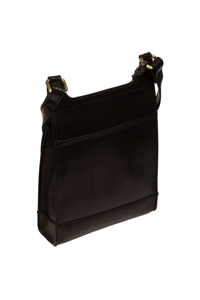 NiNa Amora NiNa Amora Women's 'Elisa' Leather Cross Body Bag in Black - 3