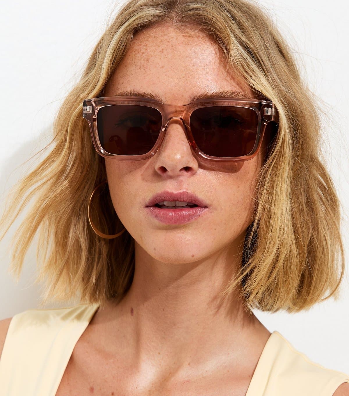 New Look Light Brown D-Frame Sunglasses New Look