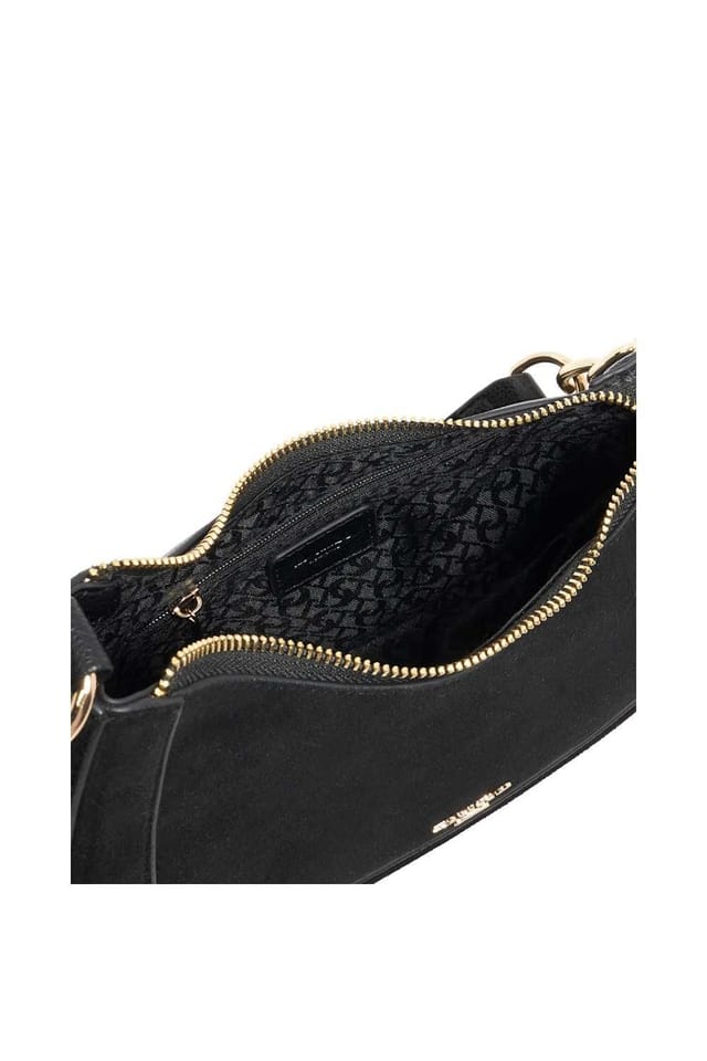 Dune London Dune London Women's 'Direction' Suede Shoulder Bag in Black - 3