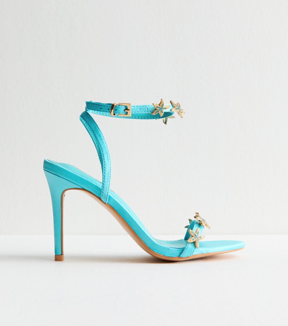 Public Desire Women's Bright Blue Aquamarine Starfish Embellished Sandals Public Desire New Look - 2