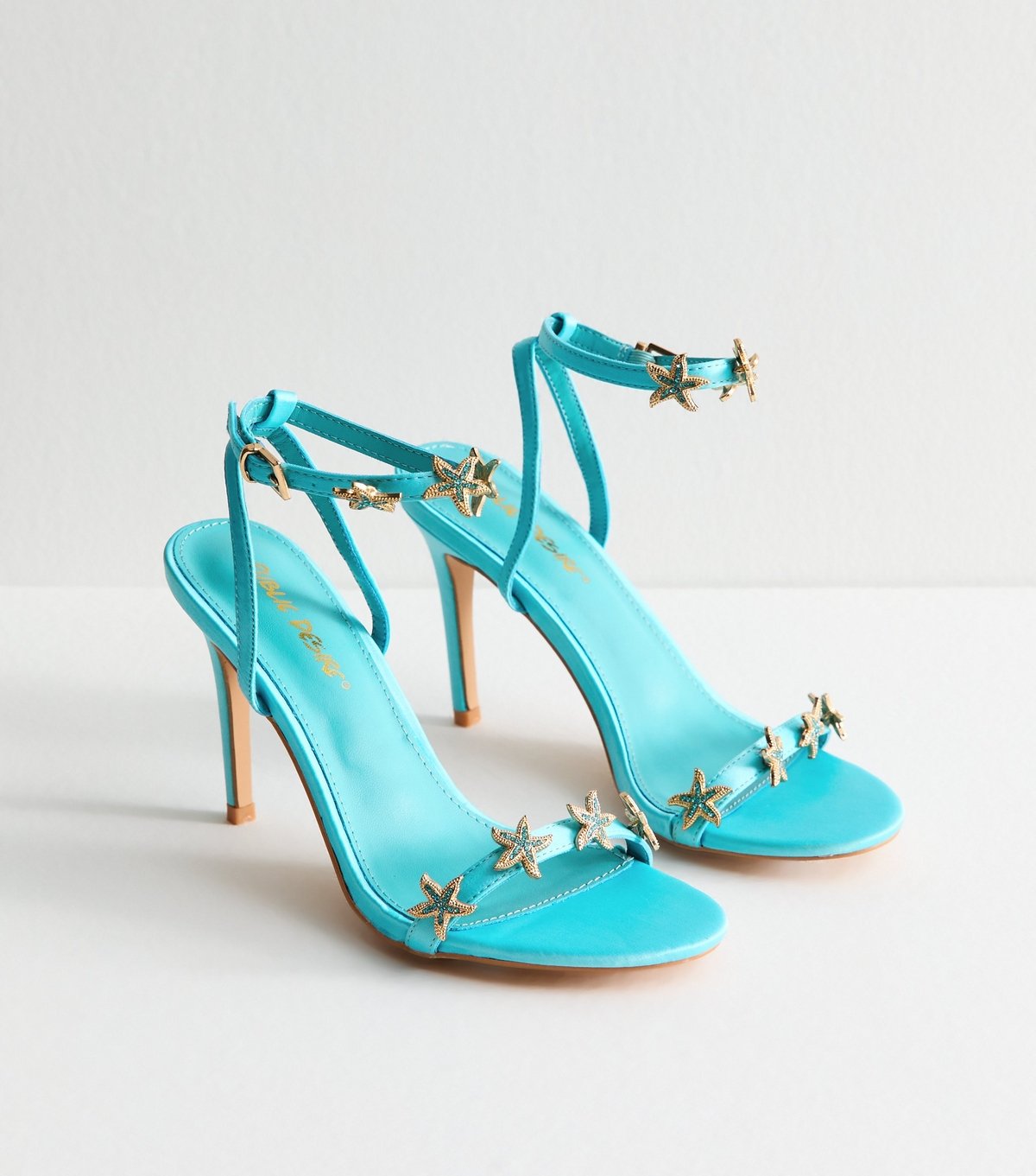 Public Desire Women's Bright Blue Aquamarine Starfish Embellished Sandals Public Desire New Look - 4
