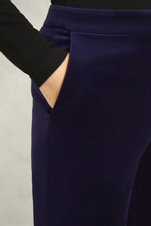 Hobbs London Hobbs London Women's Heather Mid Rise Trouser in Aubergine - 2