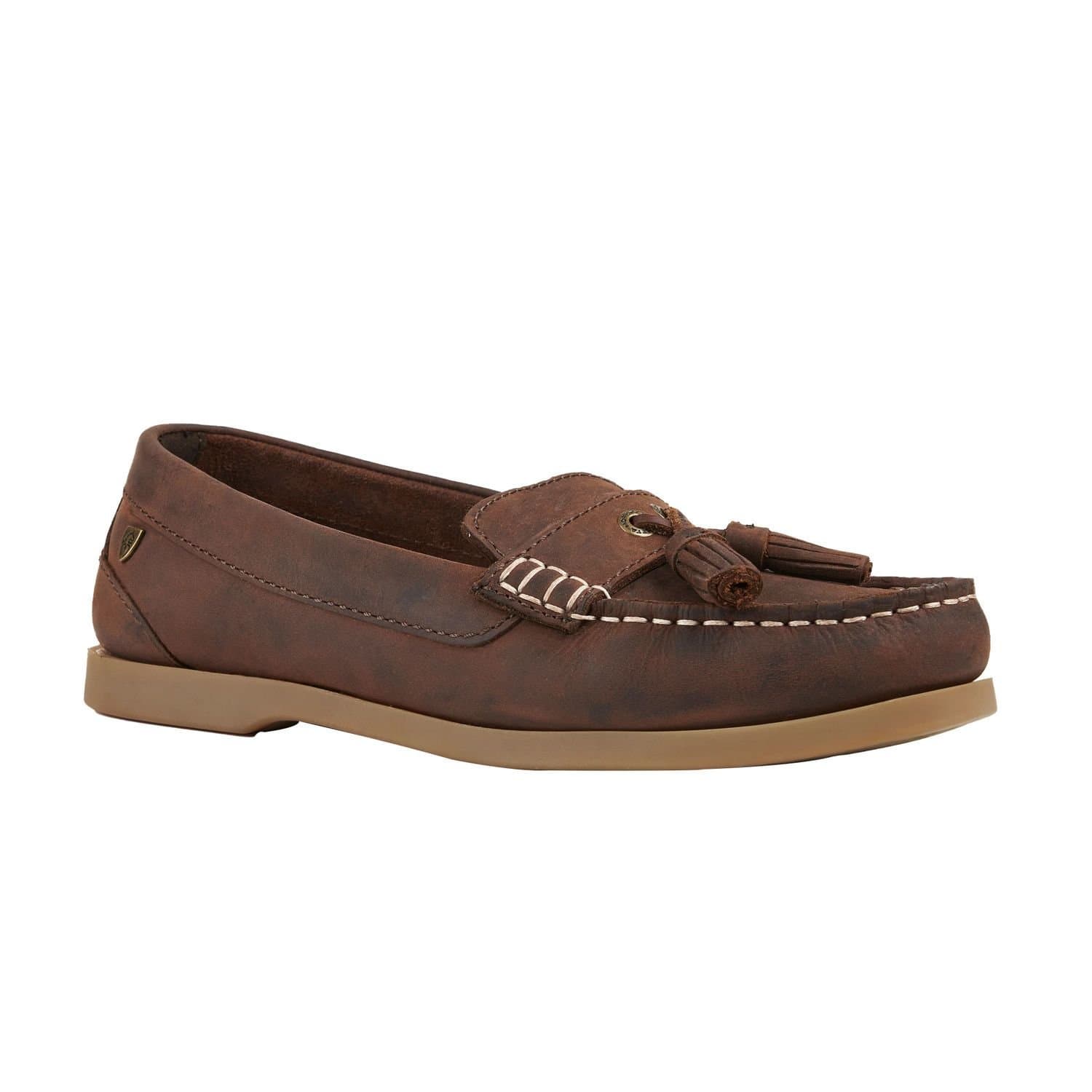 Moretta Moretta Women's Alita Leather Loafers in Brown