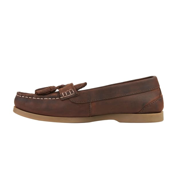 Moretta Moretta Women's Alita Leather Loafers in Brown - 2