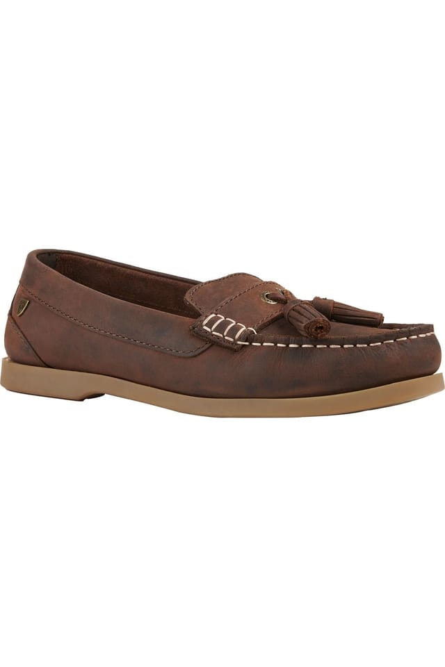 Moretta Moretta Women's Alita Leather Loafers in Brown - 3
