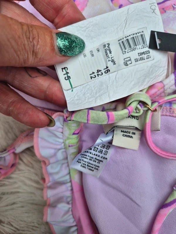 River Island River island bikini size 16 new with tags lilac pink padded cups