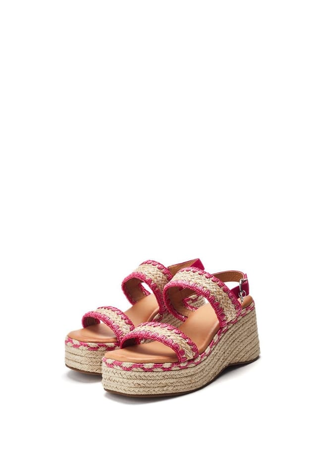Moda In Pelle Moda In Pelle Women's 'Kelila' Textile Wedges in Pink - 3
