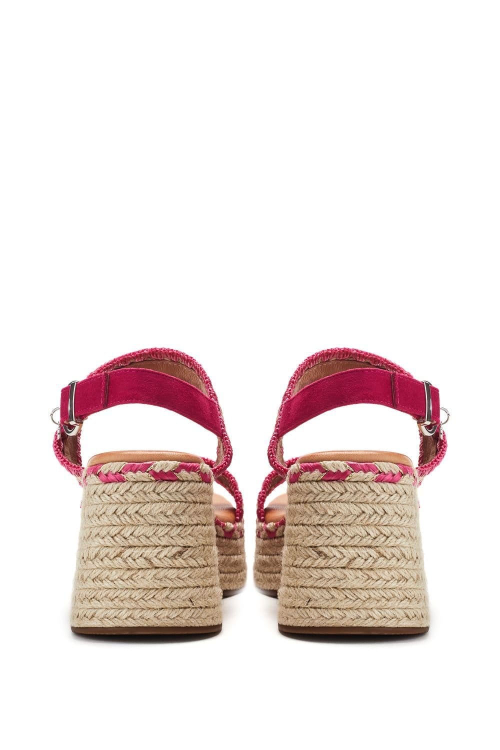 Moda In Pelle Moda In Pelle Women's 'Kelila' Textile Wedges in Pink - 4