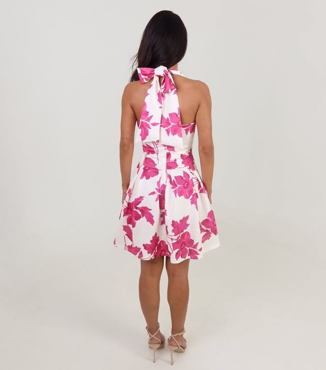 AX Paris Women's Pink Tie Halter Neck Mini Dress AX Paris New Look - 3
