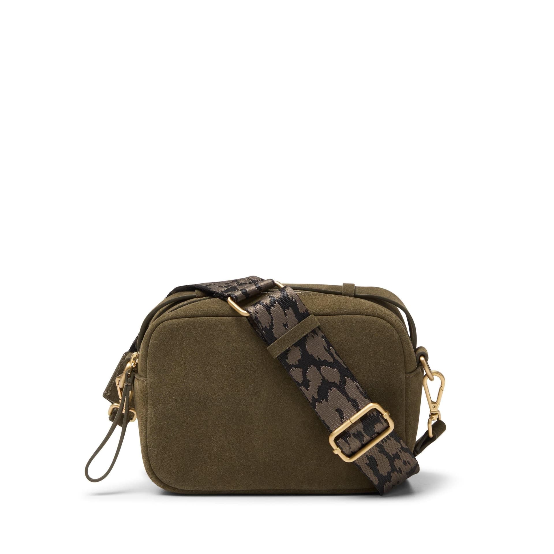 Clarks Clarks Women's Camera Cross Olive Suede Cross Body Bag in Green