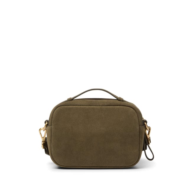 Clarks Clarks Women's Camera Cross Olive Suede Cross Body Bag in Green - 2