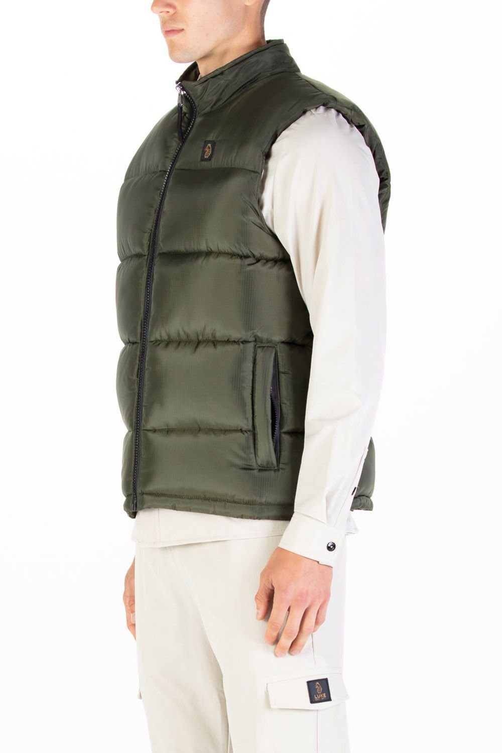 Luke 1977 Luke 1977 Men's Ataka Gilet in Dark Green - 3