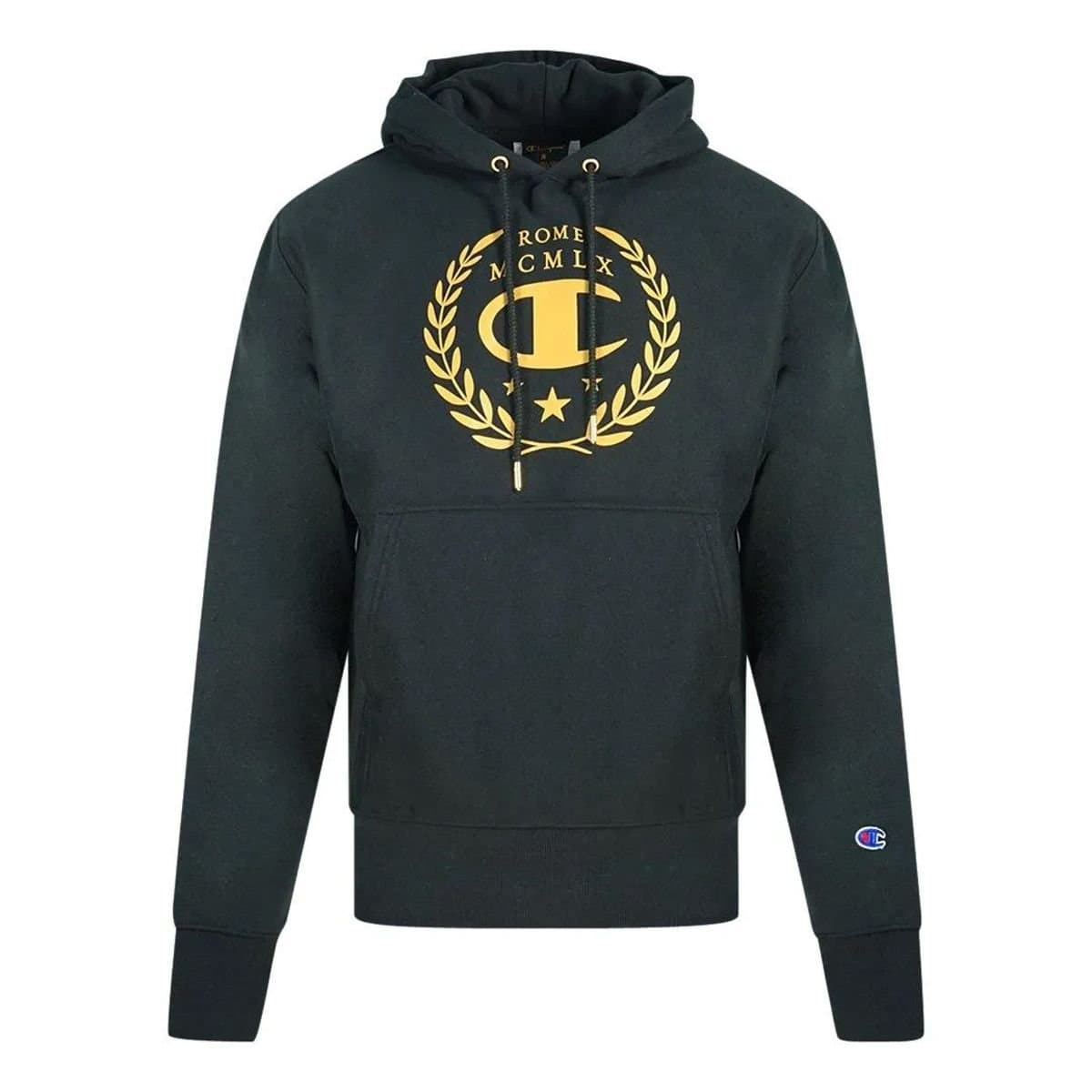 Champion Champion Men's Rome Logo Hoodie in Black