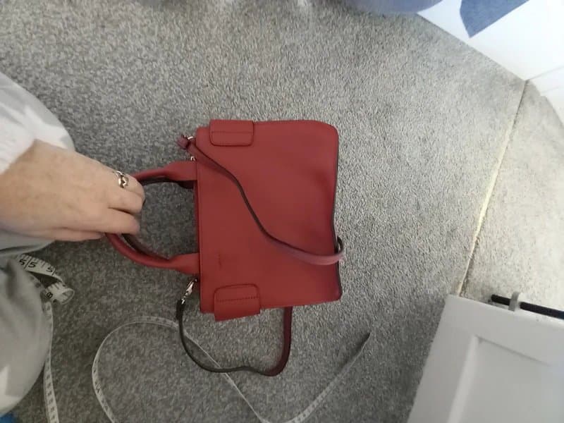 New Look Rust red faux leather shoulder handbag
