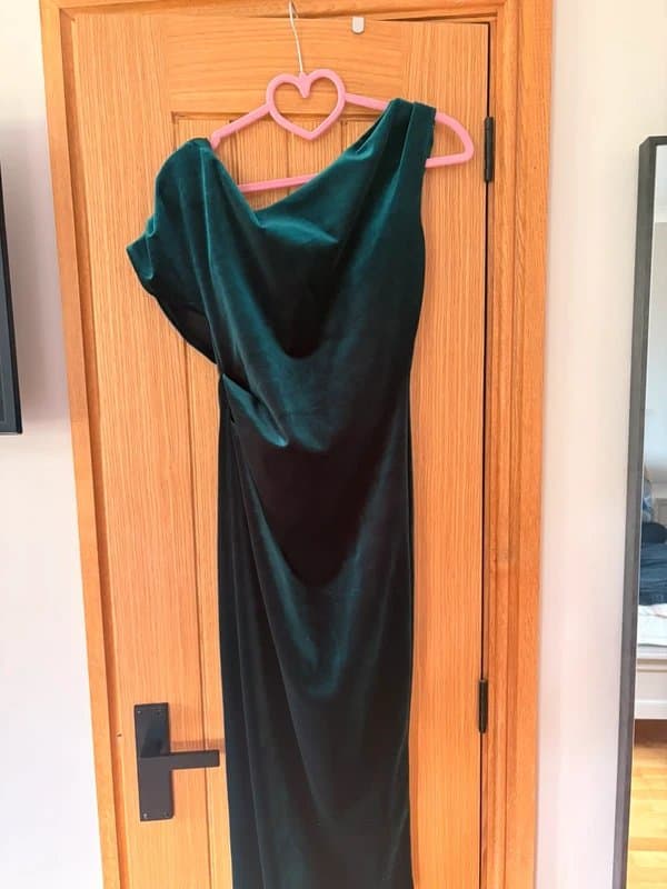 ASOS ASOS off the shoulder velvet midi dress