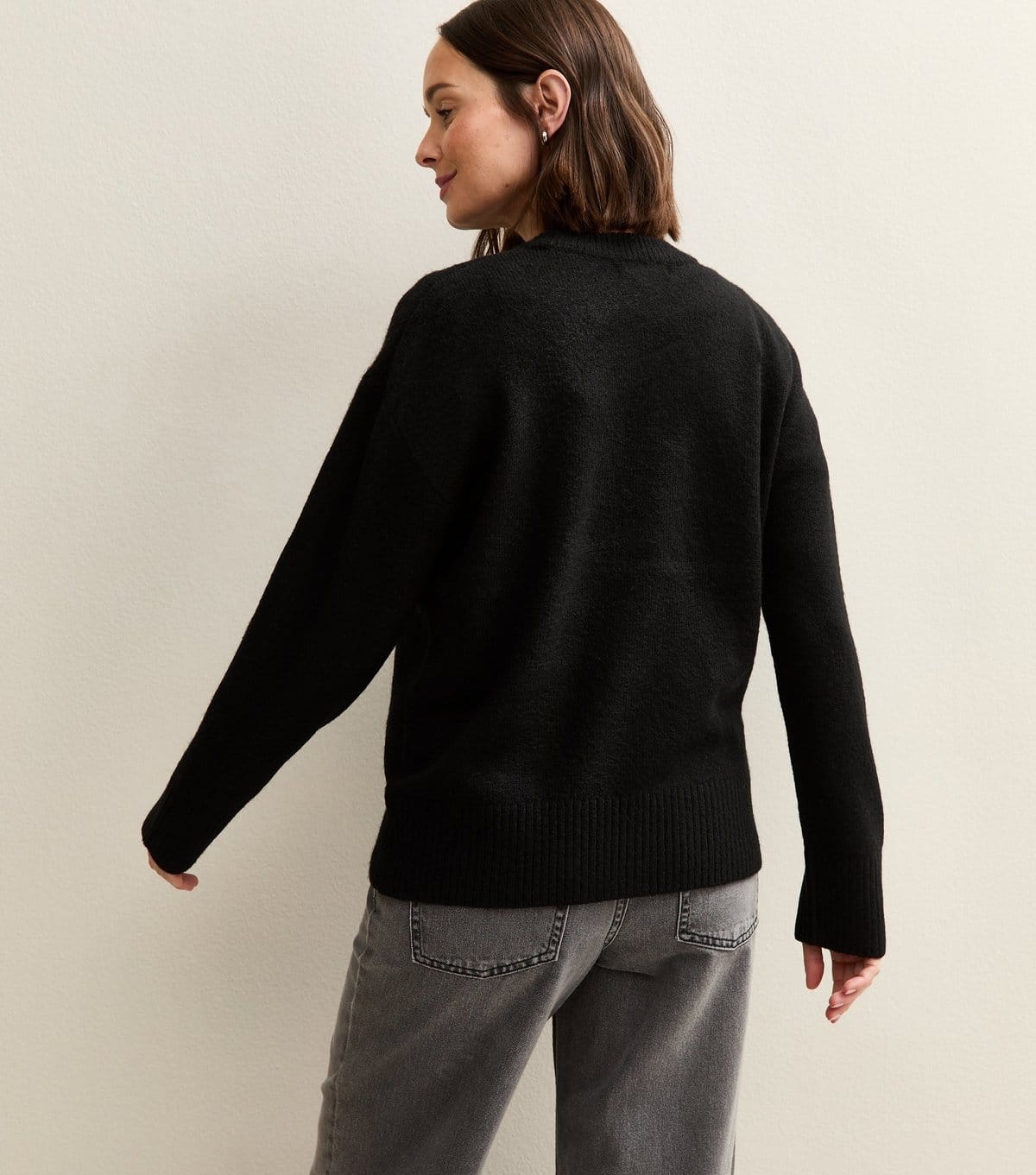 New Look Women's Maternity Black Crew Neck Jumper New Look - 4