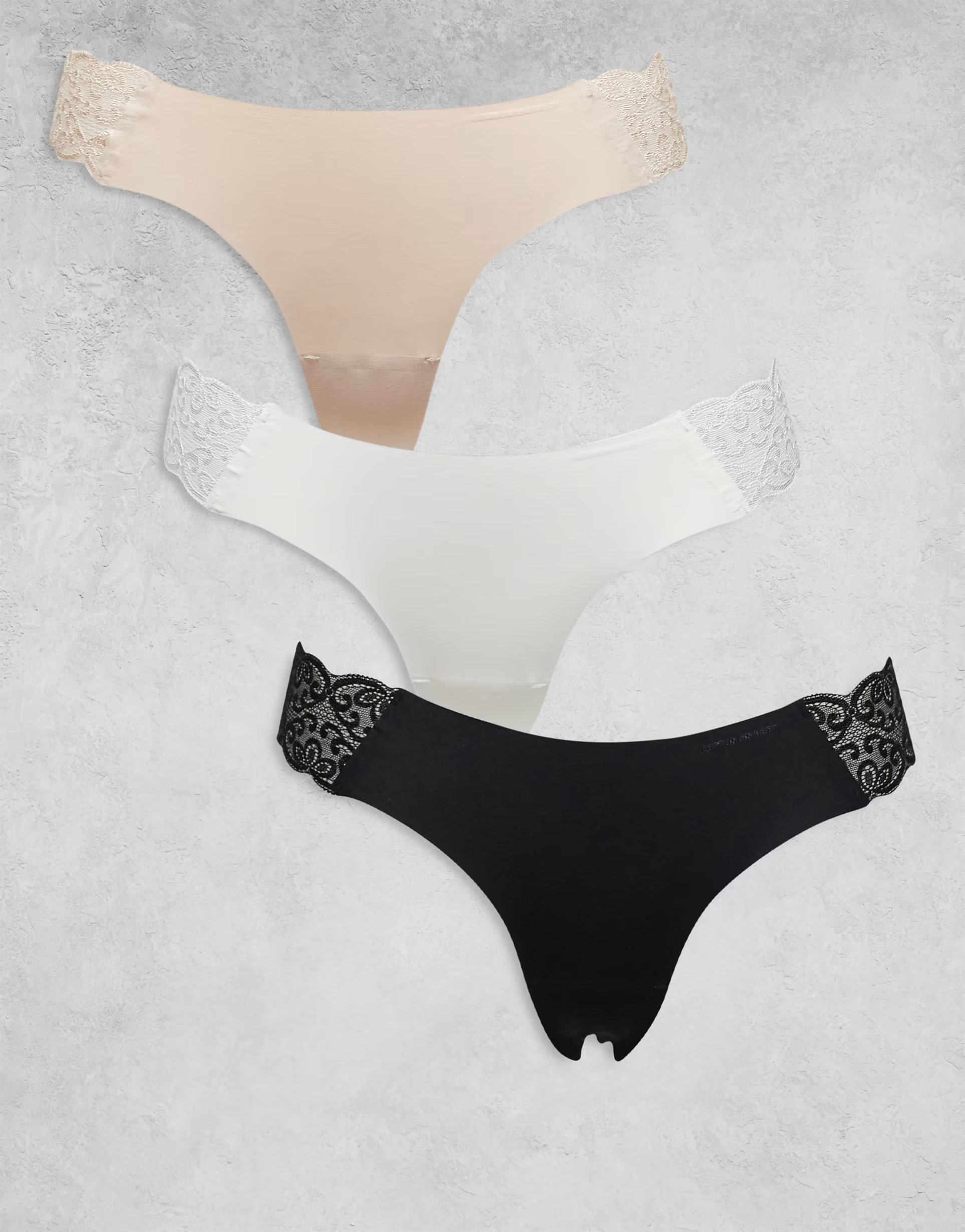 ASOS Cotton On 3 pack party pants seamless g-string brief - 1