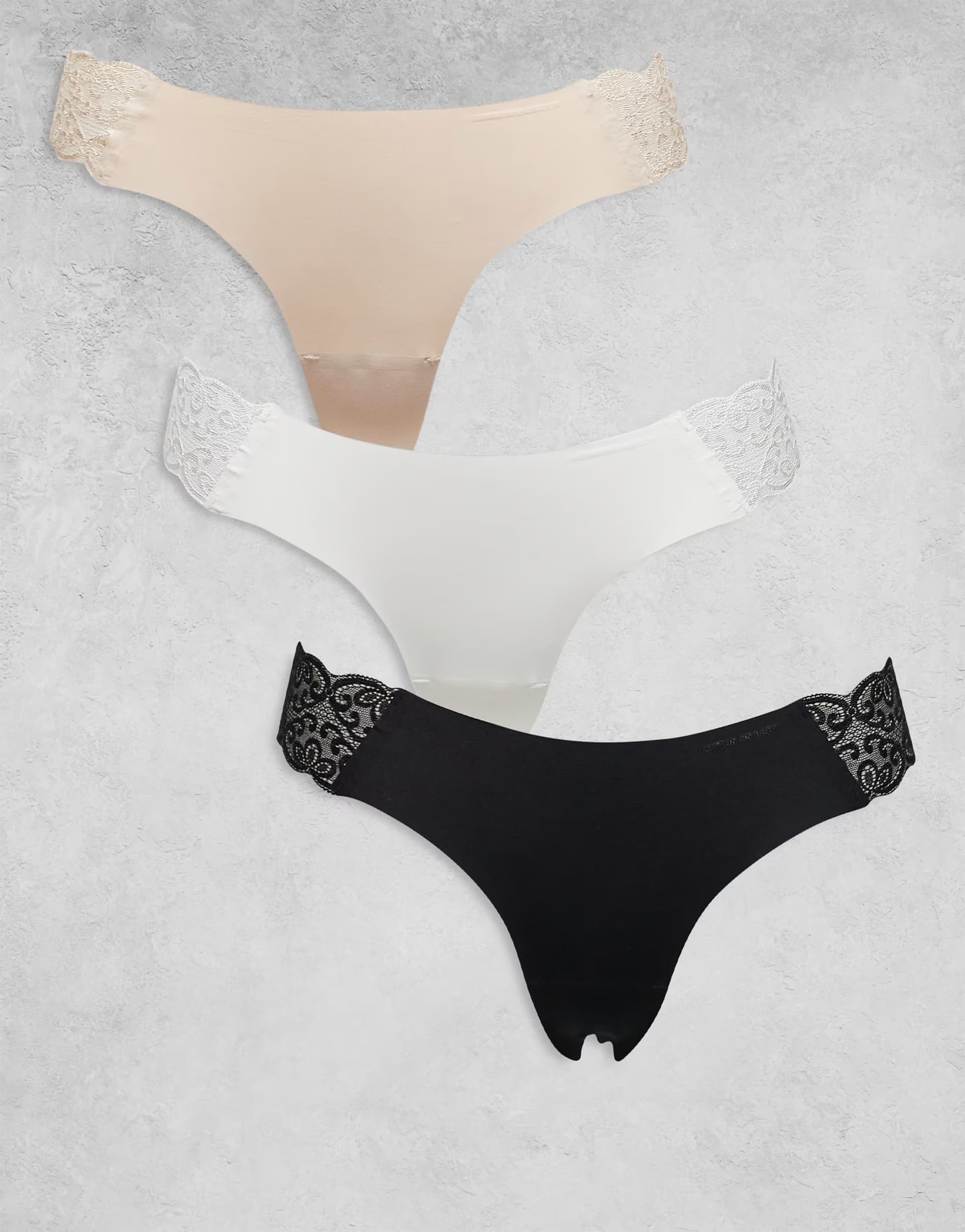 ASOS Cotton On 3 pack party pants seamless g-string brief