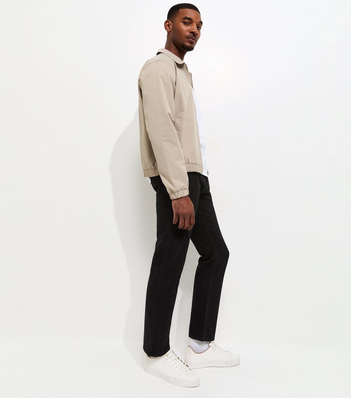 New Look Men's Black Regular Straight Leg Jeans New Look - 4