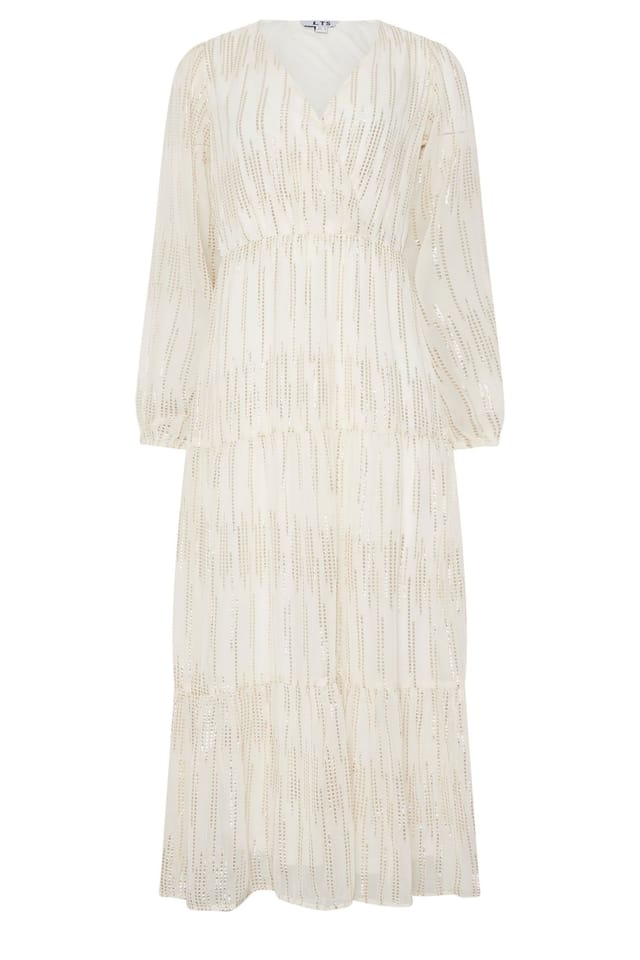 Long Tall Sally Long Tall Sally Women's Tall Tiered Dress in Ivory - 2