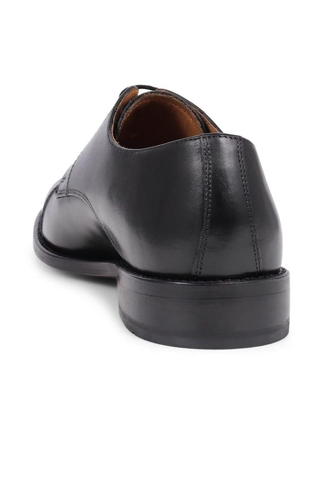 Jones Bootmaker Jones Bootmaker Men's Bennett Goodyear Welted Leather Derby Shoes in Black - 3