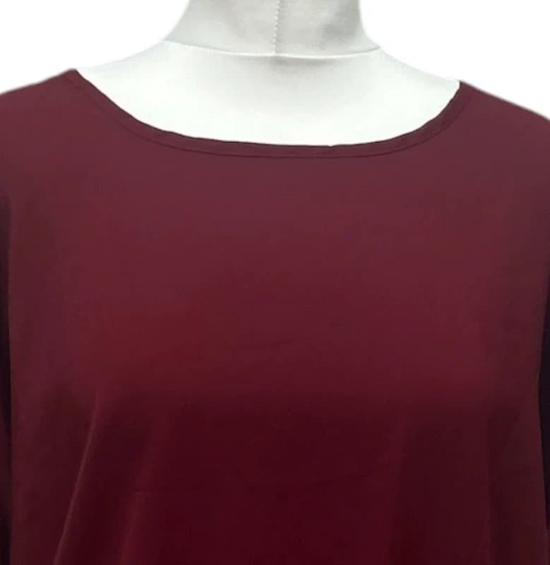 Blooming Jelly Blooming Jelly Burgundy Belted Top Size 18 Cap Sleeve Blouse New Smart Casual