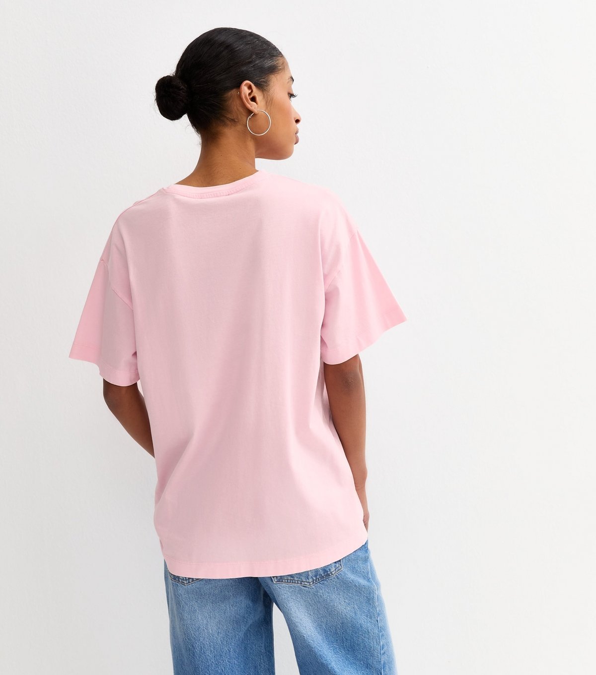 New Look Women's Light Pink Cotton Oversized T-Shirt New Look - 4