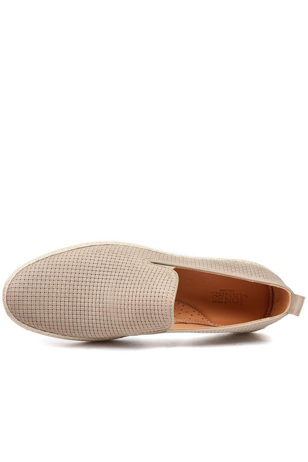 Jones Bootmaker Jones Bootmaker Men's Quince Leather Espadrille Slip On Shoes in Beige - 4