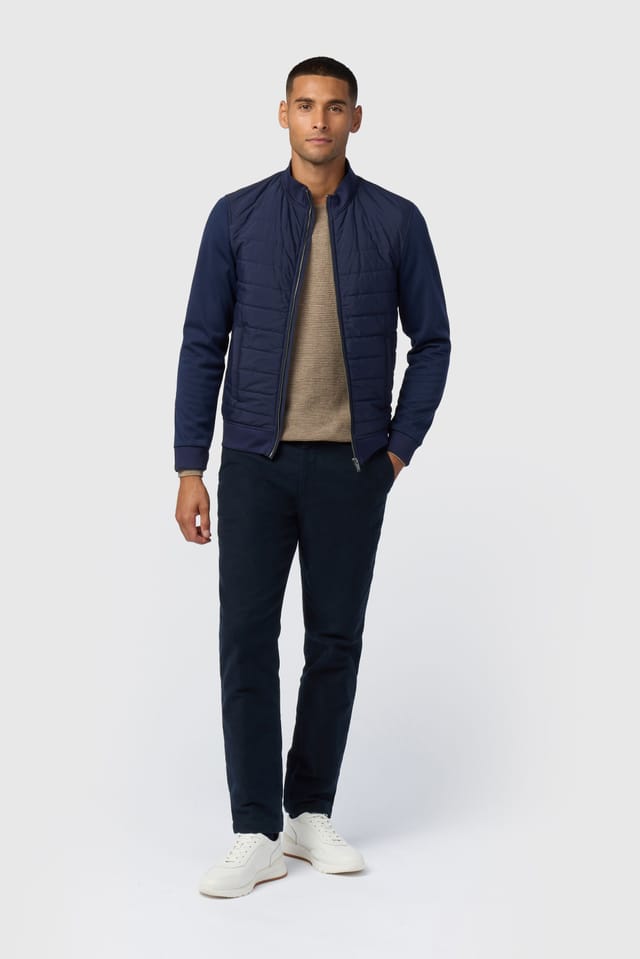 Melka Melka Men's Zip Through Jacket in Navy - 2