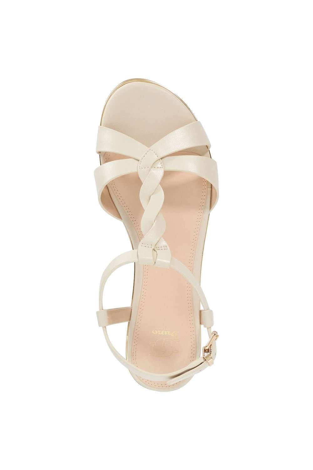 Dune London Dune London Women's 'Lylar' Leather Sandals in Natural - 4