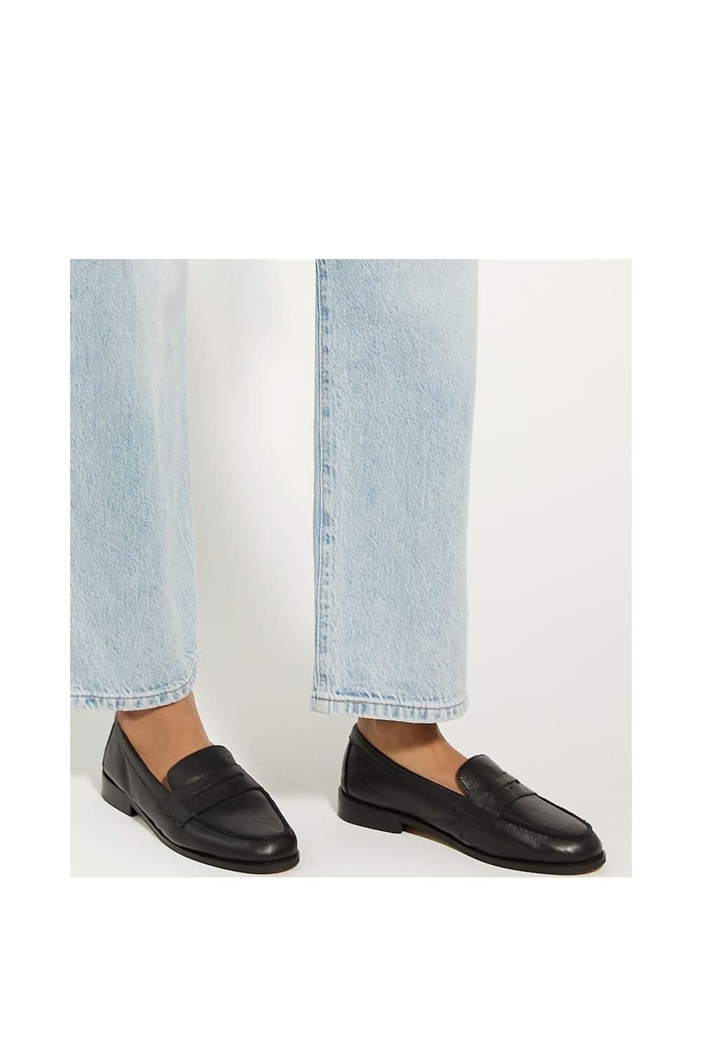 Dune London Dune London Women's 'Ginelli' Leather Loafers in Black - 4