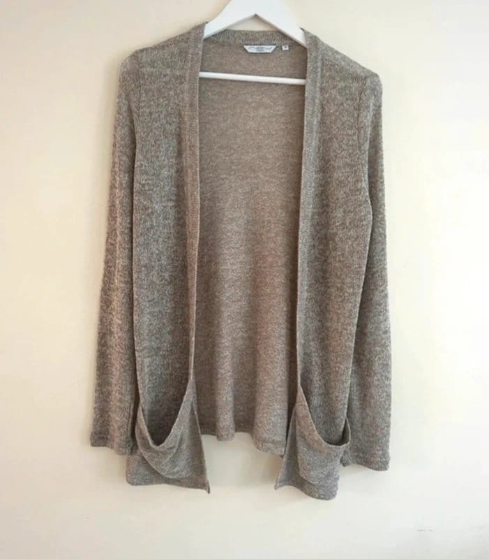 New Look Beige Open Knit Cardigan