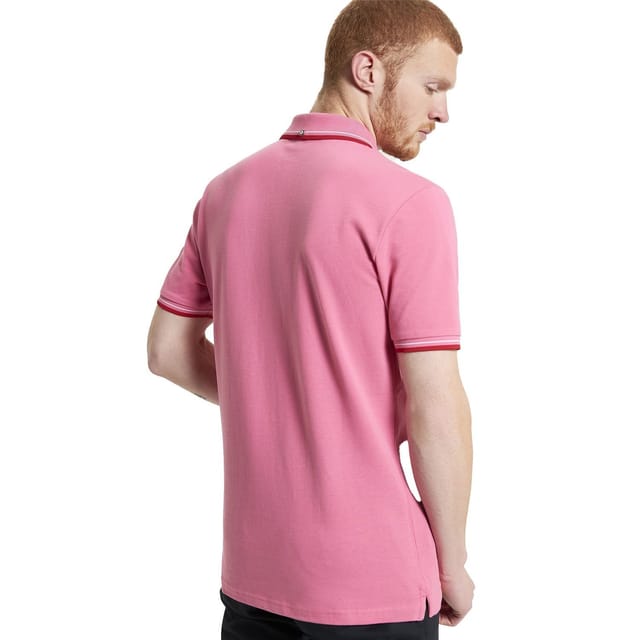 Ben Sherman Ben Sherman Men's Signature Pique Polo Shirt in Pink - 3