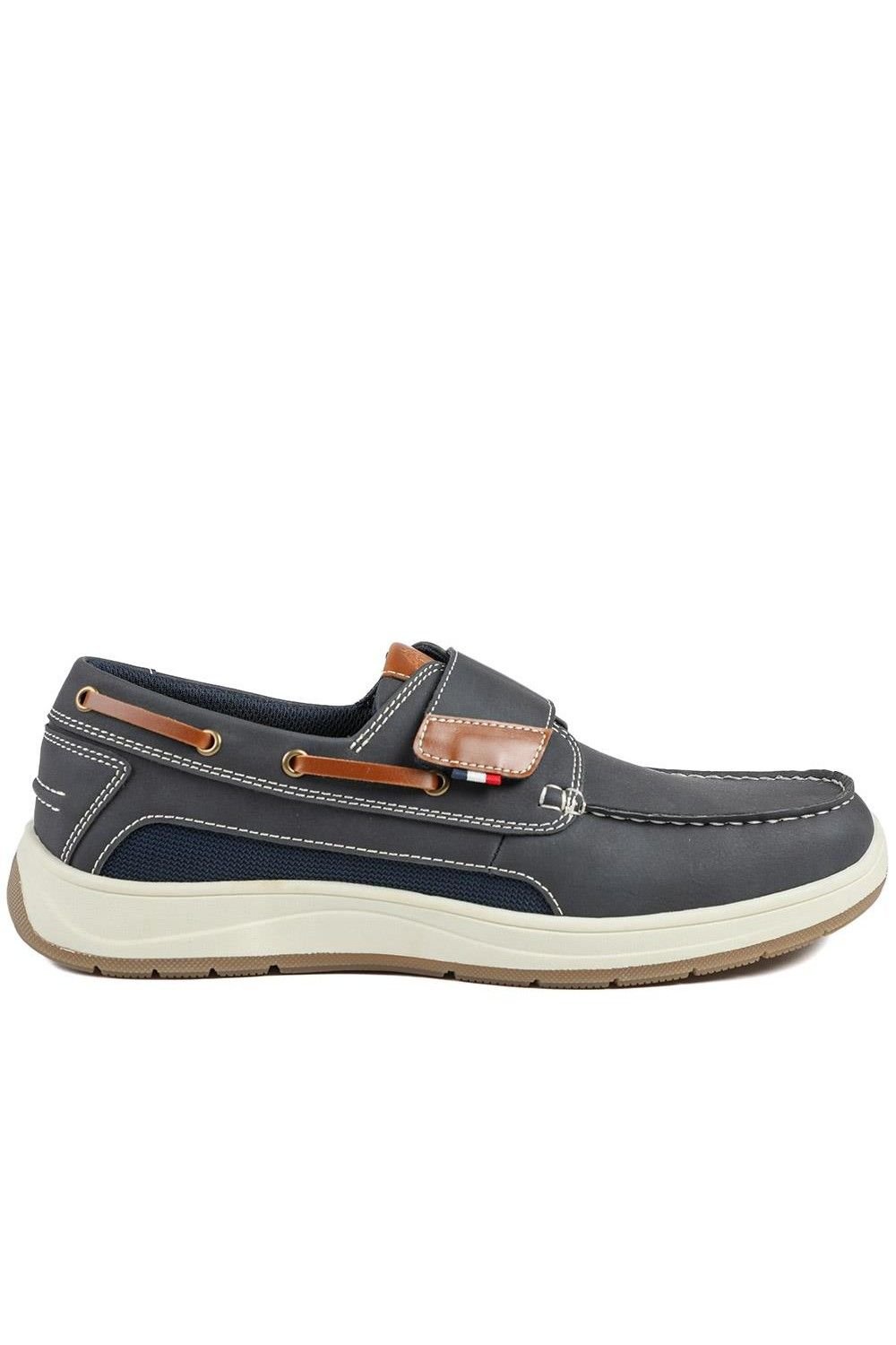 Pavers Pavers Men's Wide Fit Touch Fasten Casual Shoes in Navy - 2