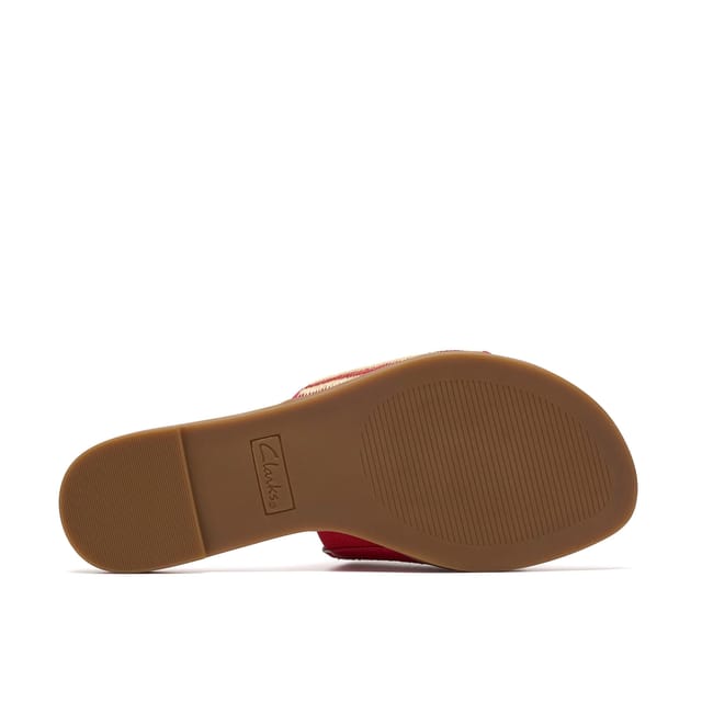 Clarks Clarks Women's Erisia Strap Pink Interest Flat Sandals, Sliders - 3