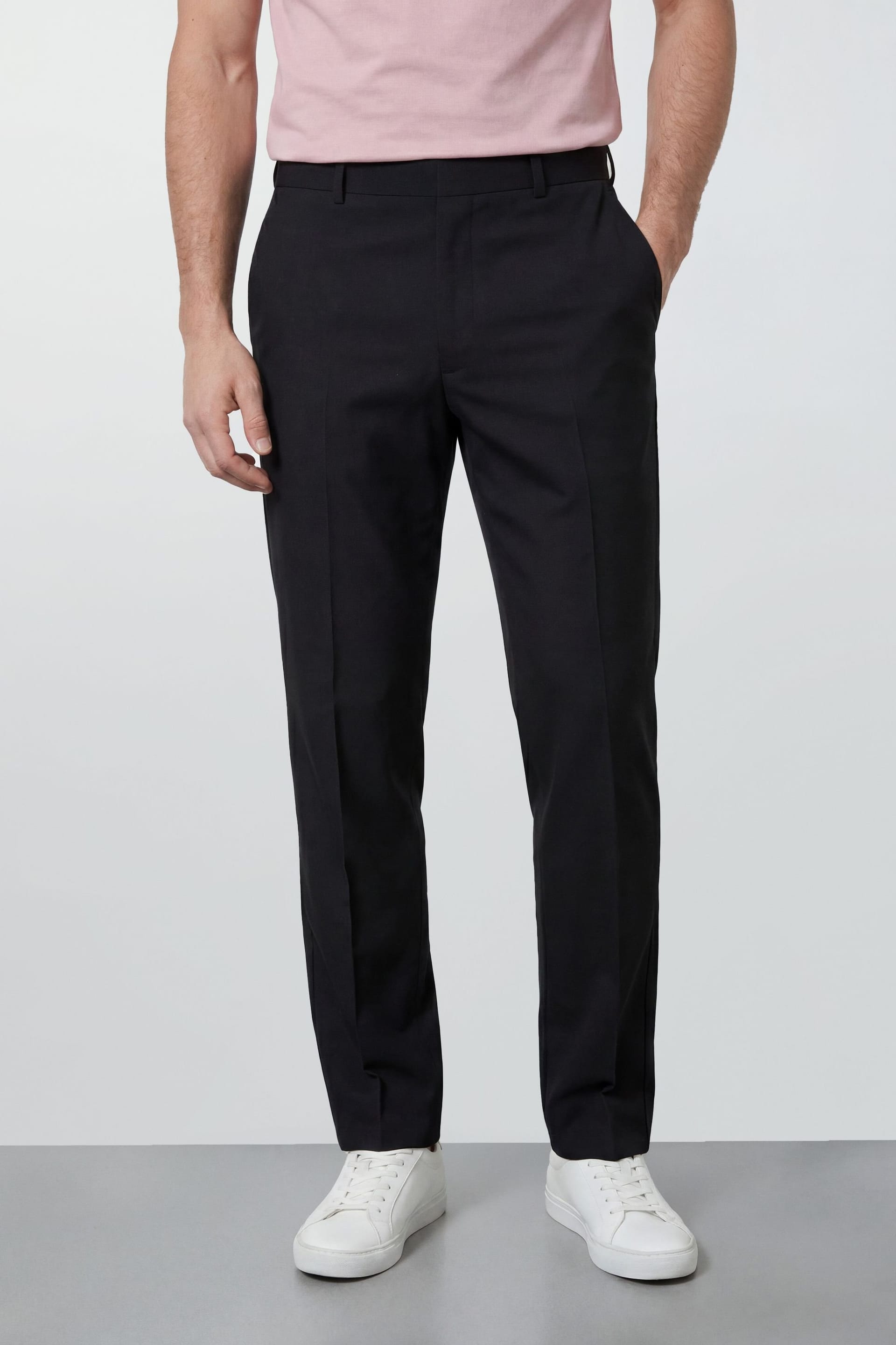 Burton Burton Men's Black Smart Elasticated Waist Trousers - 4